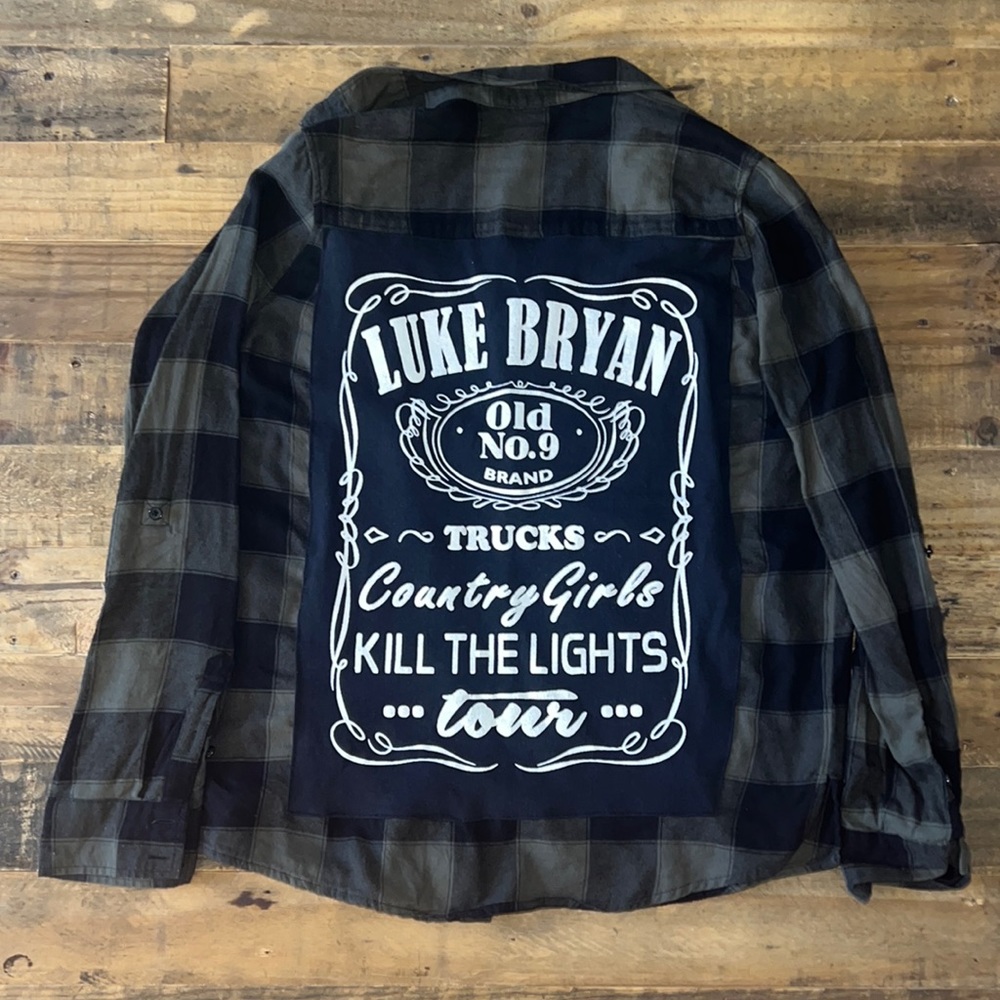 Custom Luke Bryan Flannel Shirt - Picture 2 of 5